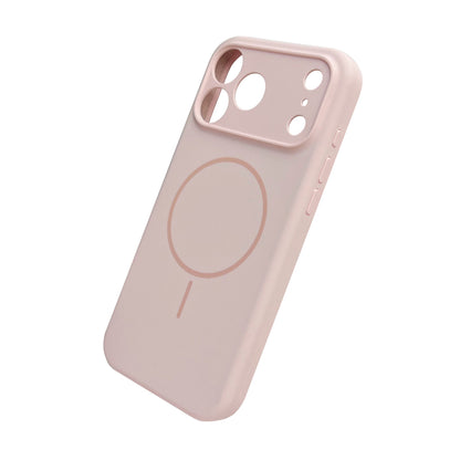Apple iPhone 17 Pro Max Hoesje - Roze - Liquid Siliconen MagSafe Back Cover