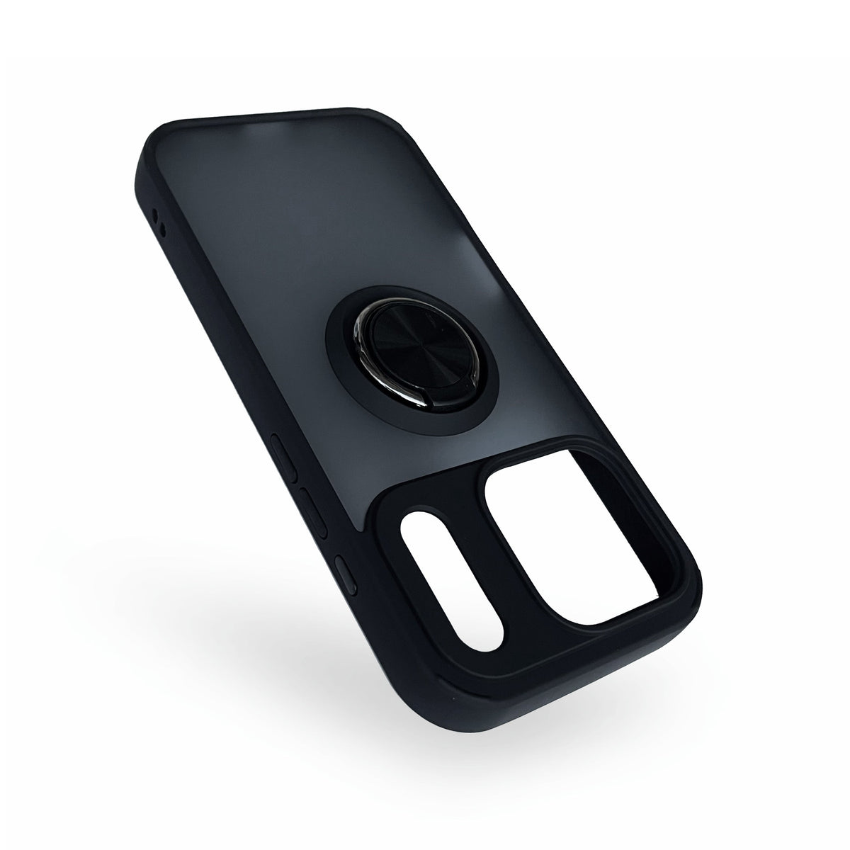 Apple iPhone 18 Pro Hülle - Schwarz - Ring-Ständer Backcover