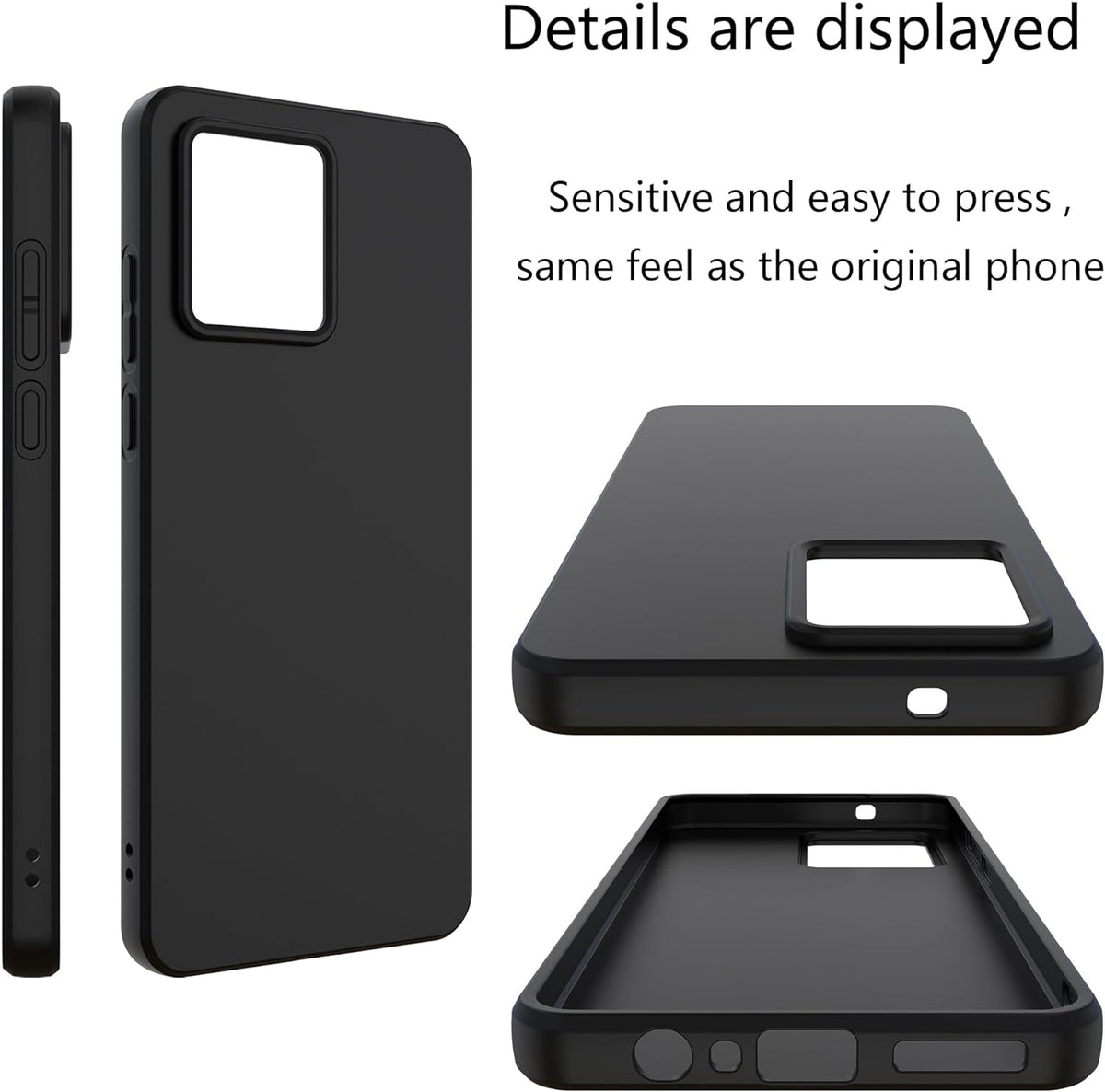 Motorola Moto G84 Hoesje - Zwart - Siliconen Back Cover