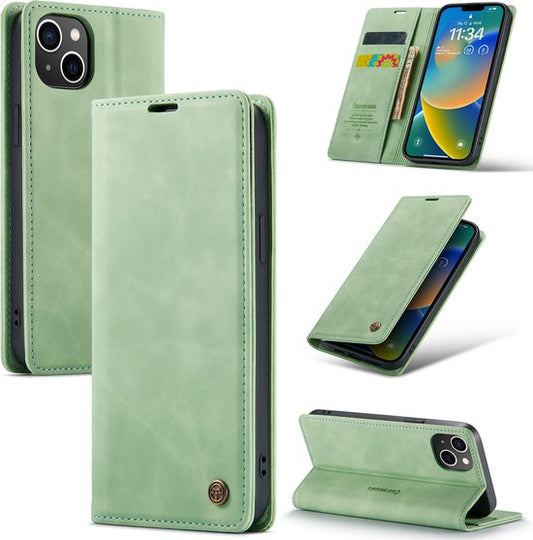 Apple iPhone 14 Plus Case - Pistache Green - Slim Wallet Case