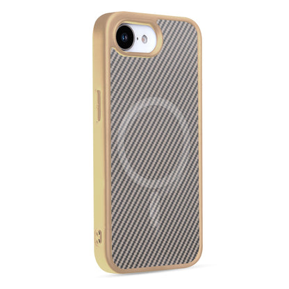 Apple iPhone 16e Case - Gold - Carbon MagSafe Back Cover