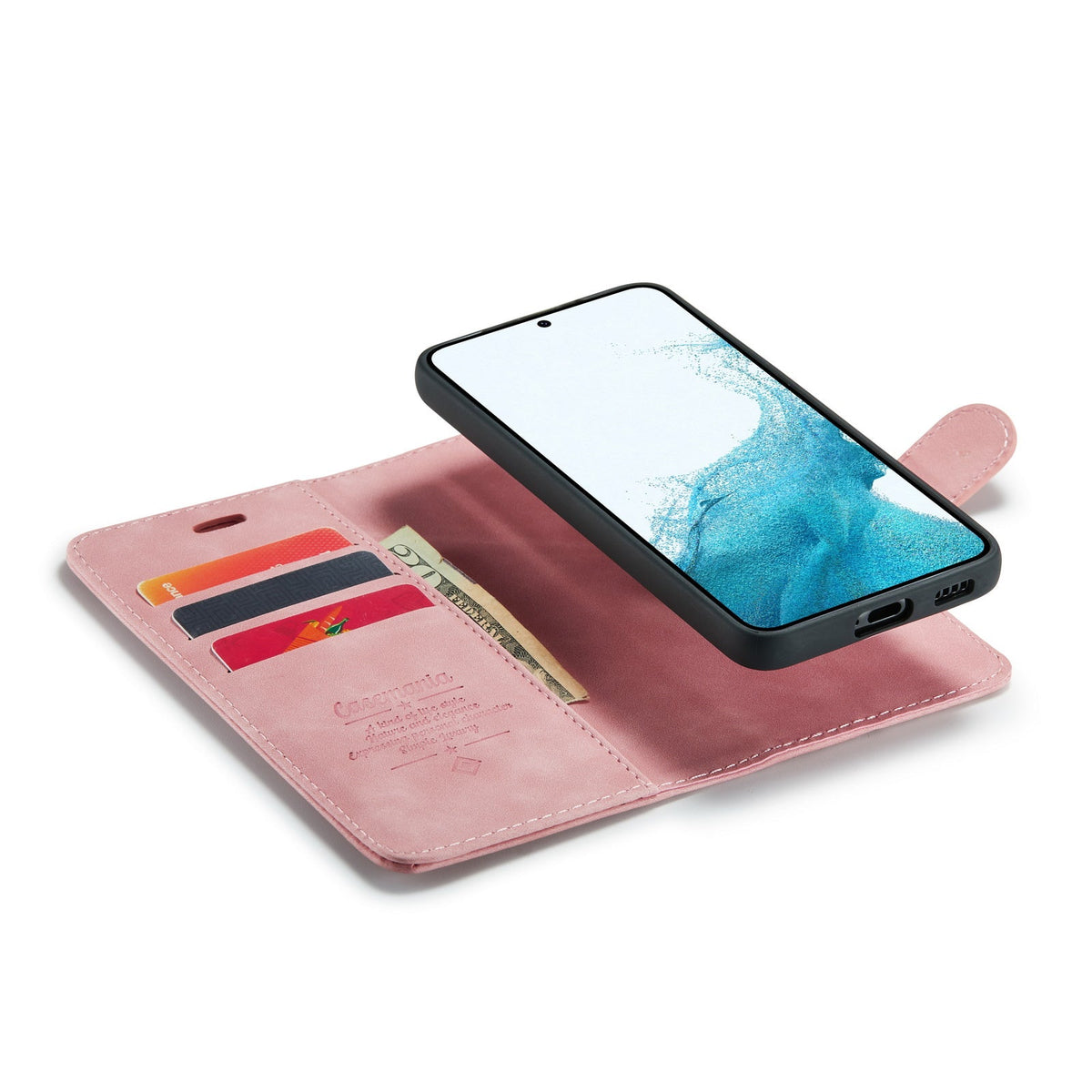 Oppo Reno 12 Hoesje - Pale Pink - 2 in 1 Bookcase