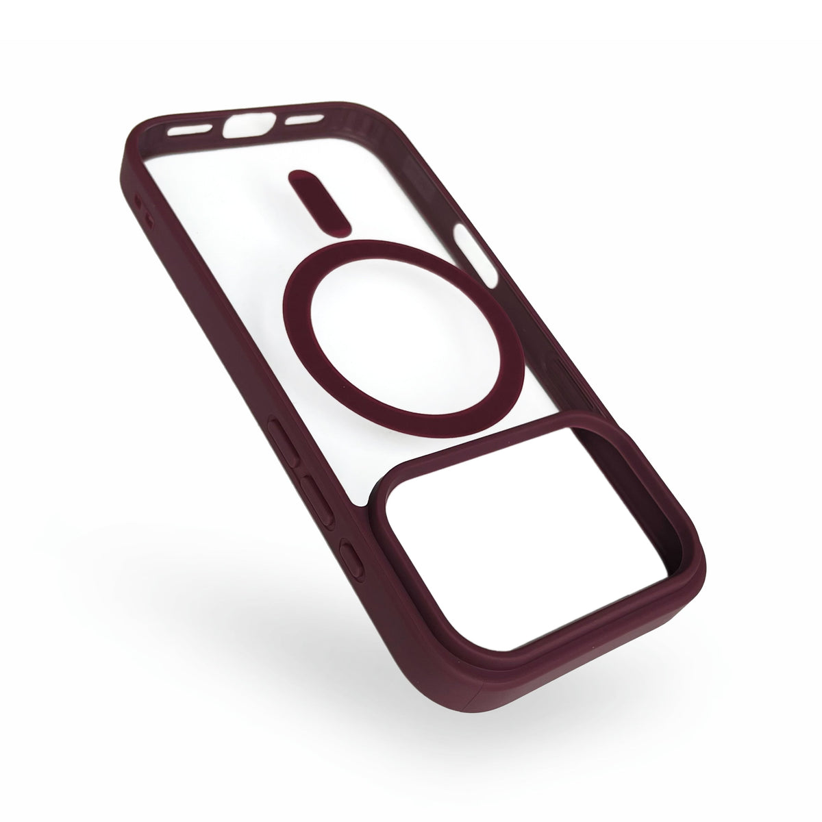Apple iPhone 18 Pro Hoesje - Burgundy - Bumper MagSafe Back Cover