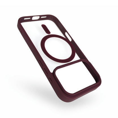 Apple iPhone 18 Pro Hoesje - Burgundy - Bumper MagSafe Back Cover