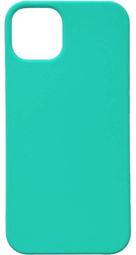 iPhone 14 Hoesje - Turquoise - Extra Stevig Siliconen Back Cover