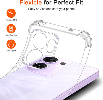 Oppo Reno 13 Hoesje - Transparant - Anti-Shock Back Cover