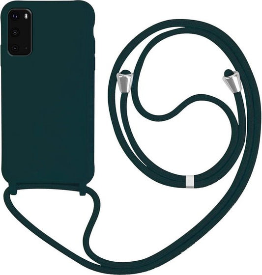 Samsung Galaxy S20 FE Hülle - Grün - Silikon-Backcover mit Handykette