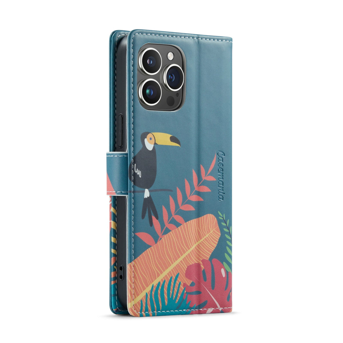 Apple iPhone 14 Pro Max Hoesje - Tropica - Print Bookcase