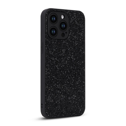 Apple iPhone 15 Pro Max Hoesje - Zwart - Diamant Glitter Back Cover