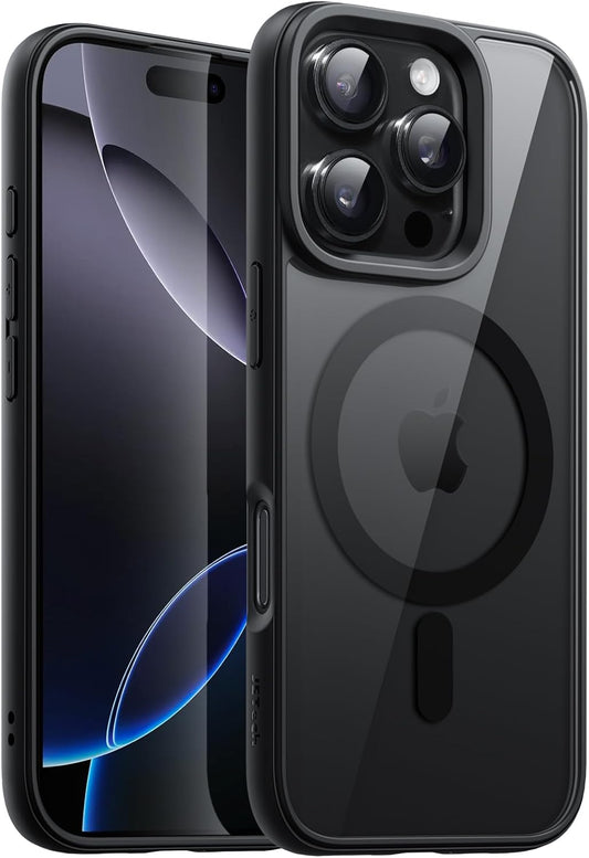 Apple iPhone 16 Pro Max Hülle - Schwarz - Bumper-MagSafe-Backcover