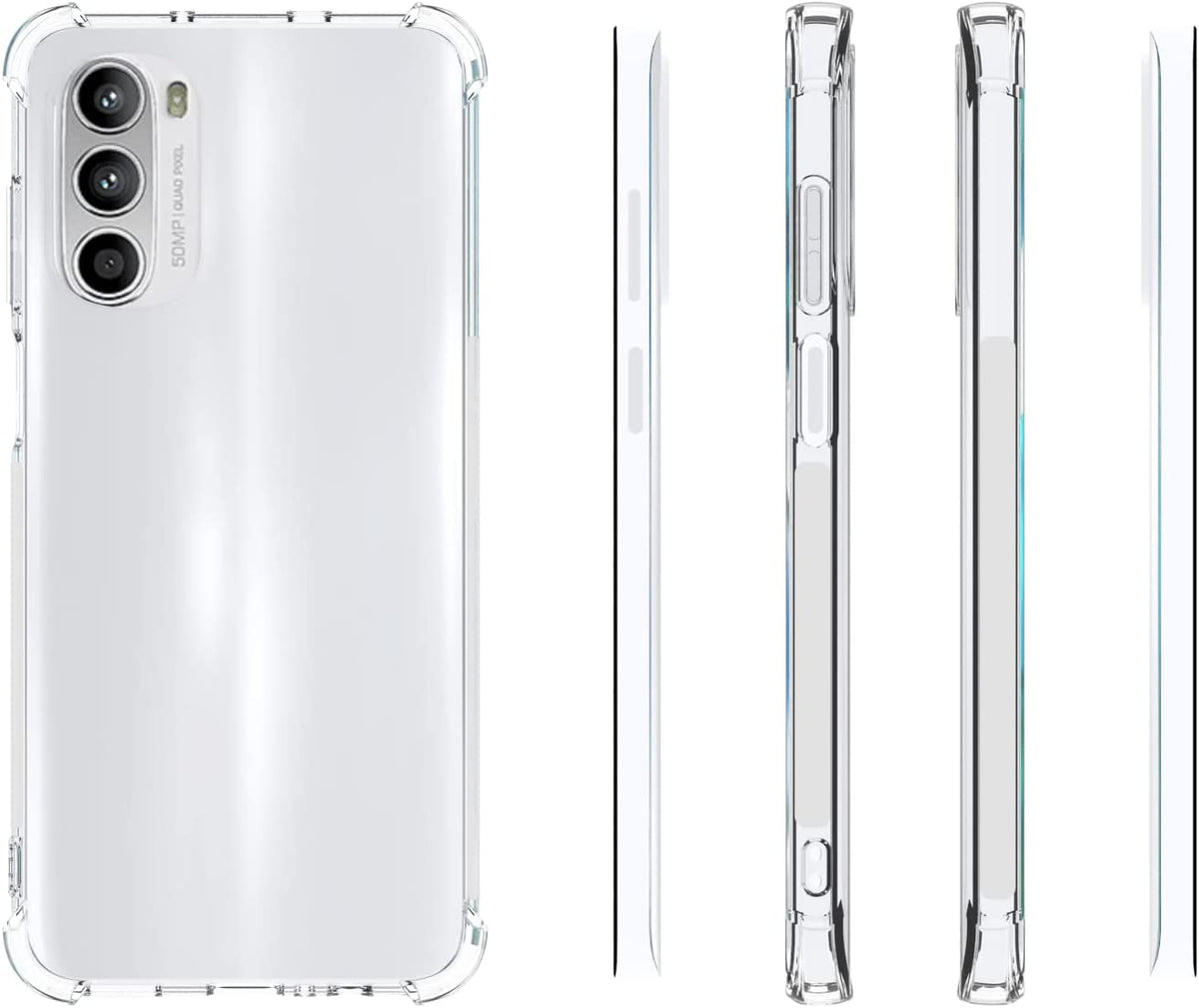 Motorola Moto G52 Case - Clear - Shockproof Back Cover
