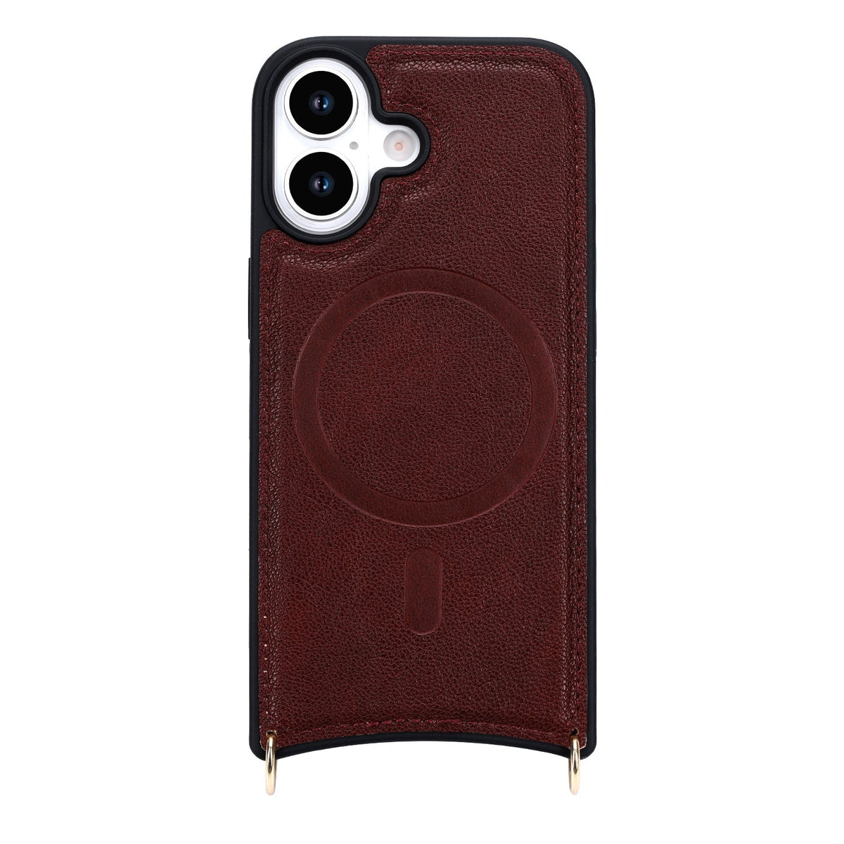 iPhone 16 Hoesje - Wijn Rood - CM Amsterdam Back Cover