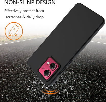 Motorola Moto G84 Hoesje - Zwart - Siliconen Back Cover