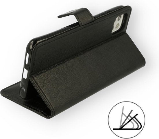 OPPO A16 Hoesje - Zwart - Bookcase