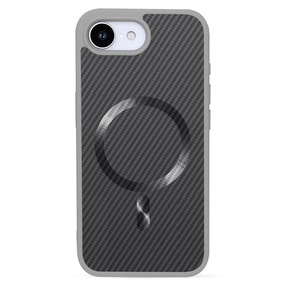 Apple iPhone 16e Hoesje - Grijs - Carbon MagSafe Back Cover