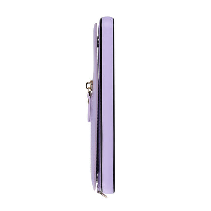 Samsung Galaxy S23 FE Hoesje - Paars - Luxe Back Cover met Telefoonkoord en Rits