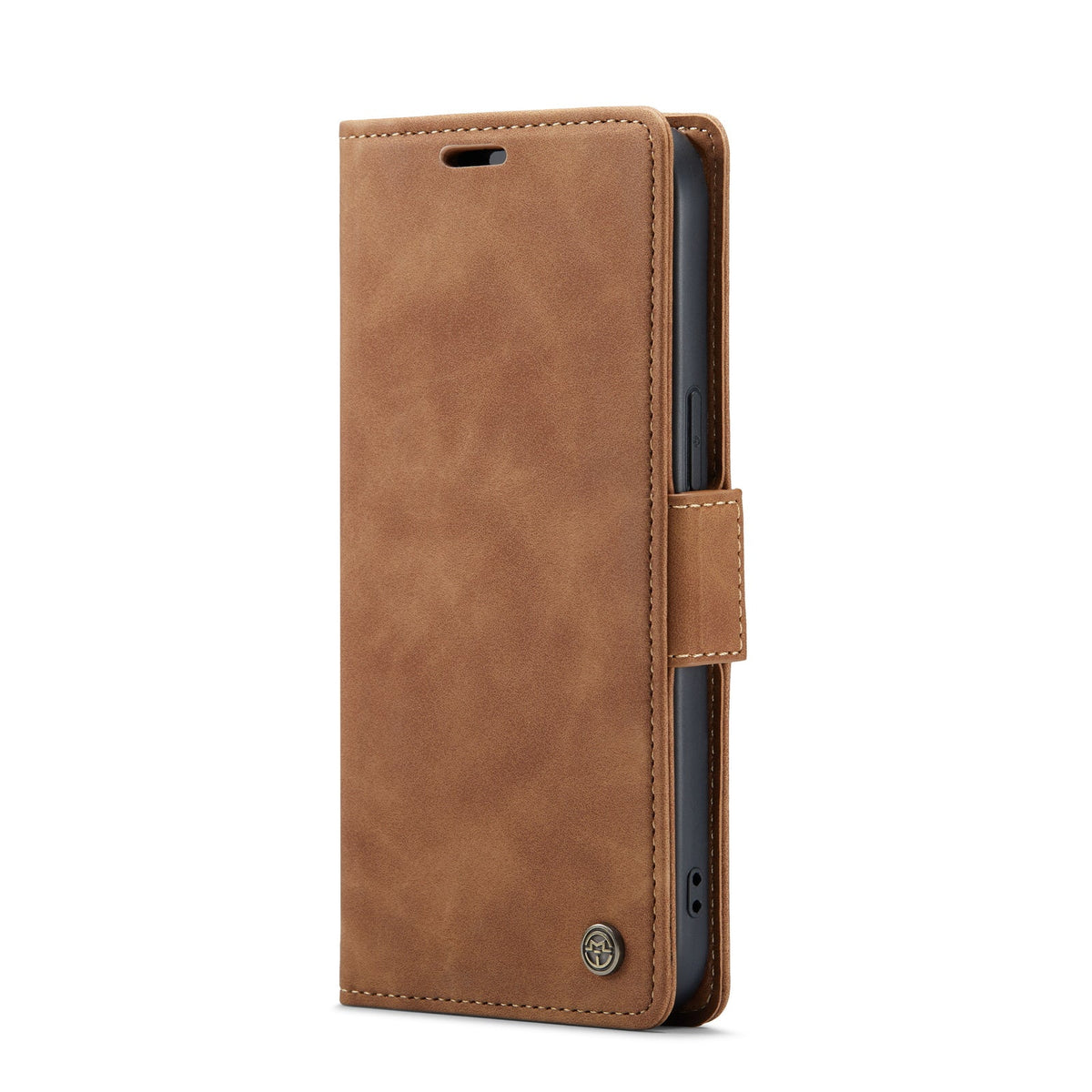 Apple iPhone 15 Pro Max Hoesje - Sienna Brown - Portemonnee MagSafe Bookcase