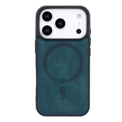 Apple iPhone 17 Pro Hoesje - Emerald Green - MagSafe Back Cover met Uitschuifbare Pasjeshouder