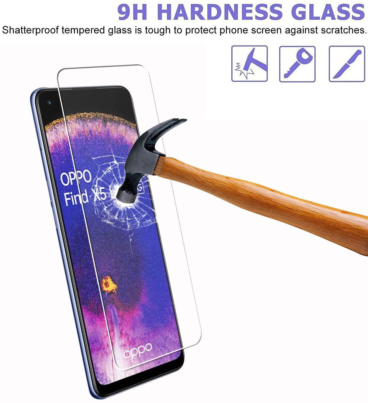 OPPO Find X5 Lite Panzerglas - Tempered Glass - 2 Stück