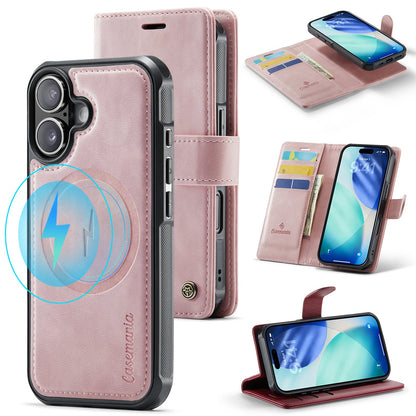 Apple iPhone 17 Case - Pale Pink - Luxury 2-in-1 MagSafe Wallet Case