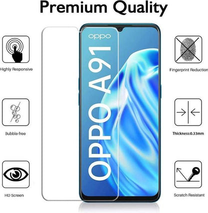 Oppo A91 / Reno 3 Panzerglas - Tempered Glass - 2 Stück