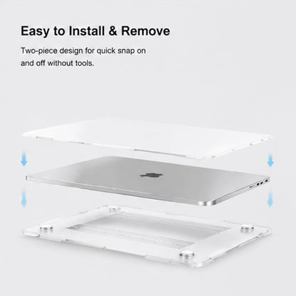 Apple MacBook Pro M5/M4/M3/M2/M1 (16-inch) - Transparant - Laptop Hardcase Cover met Ventilatie-openingen