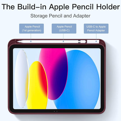 iPad A16 Tablet-Hülle - Bordeaux - Pen Slot Smart Cover