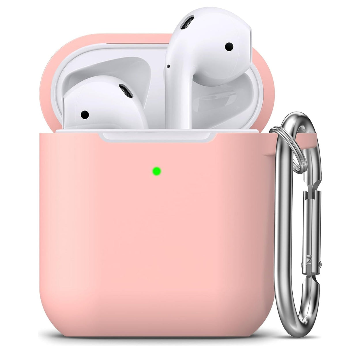 Apple AirPods 2 / 1 Hoesje - Liquid Siliconen - Licht Roze