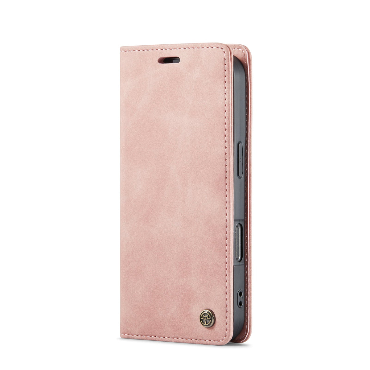 Apple iPhone 16 Pro Hülle - Pale Pink - Schlanke Klapphülle mit Kartenfach