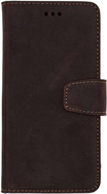 Samsung Galaxy S10 Plus Hoesje - Donker Bruin - Luxe Bookcase