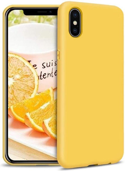 Apple iPhone X/10 Hoesje - Geel - Siliconen Back Cover