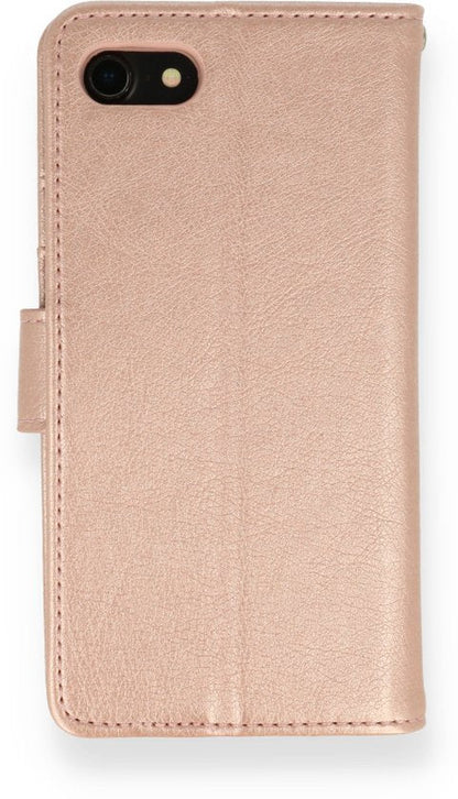 Apple iPhone SE (2020) Hoesje - Roségoud - Luxe Bookcase