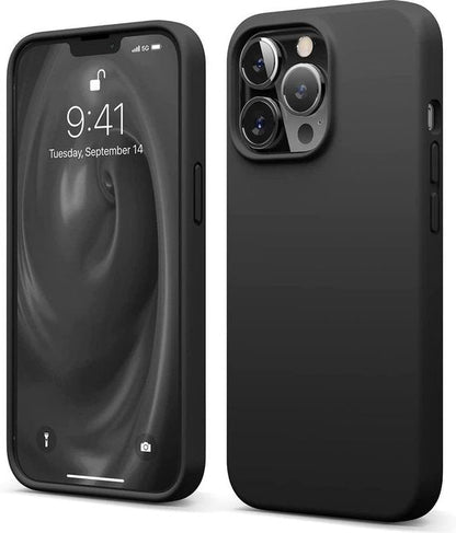 Apple iPhone 13 Pro Case - Black - Silicone Back Cover
