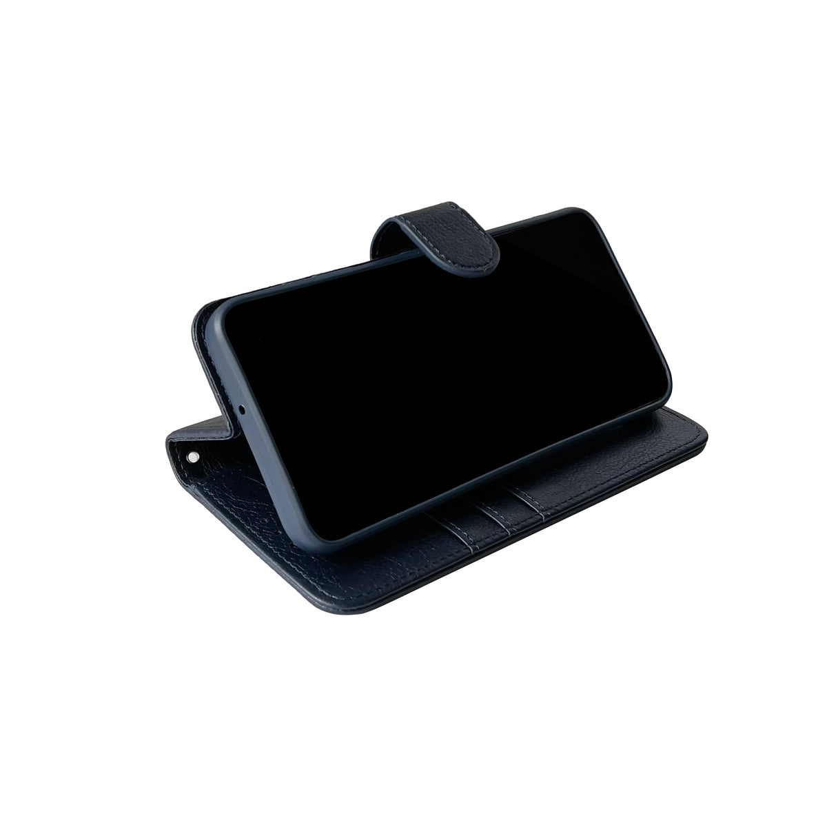 iPhone 17e Hoesje - Blauw - Luxe Portemonnee Bookcase