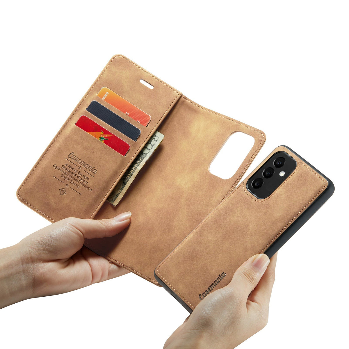 Samsung Galaxy A25 Hoesje - Sienna Brown - 2 in 1 Bookcase