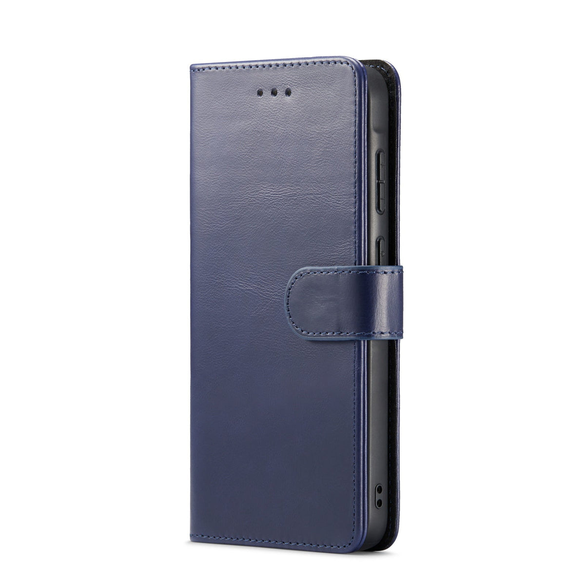 Samsung Galaxy A55 Hoesje - Navy Blue - Echt Leren 2 in 1 Bookcase