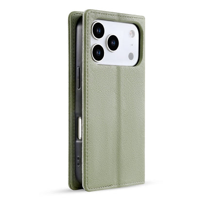 Apple iPhone 17 Pro Max Case - Matcha Green - Slim Leather-Look Back Cover