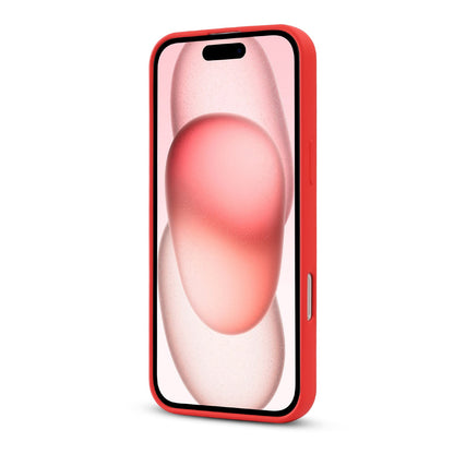 Apple iPhone 16 Pro Max Hoesje - Rood - Liquid Siliconen MagSafe Back Cover