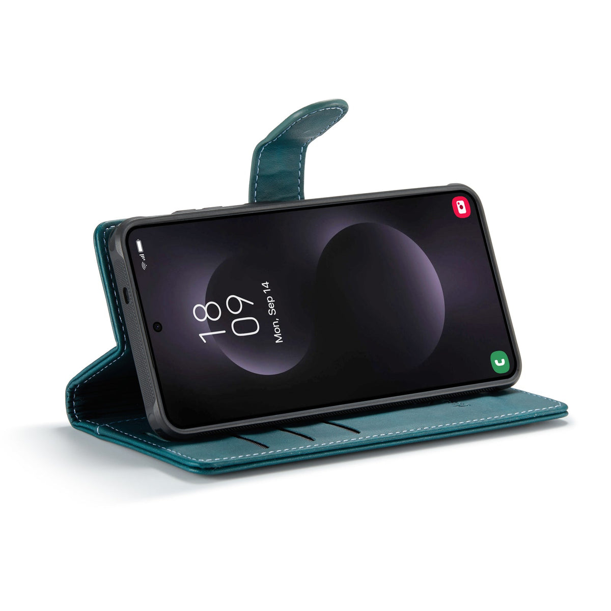 Samsung Galaxy S25 Edge Hoesje - Emerald Green - Luxe 2 in 1 MagSafe Bookcase