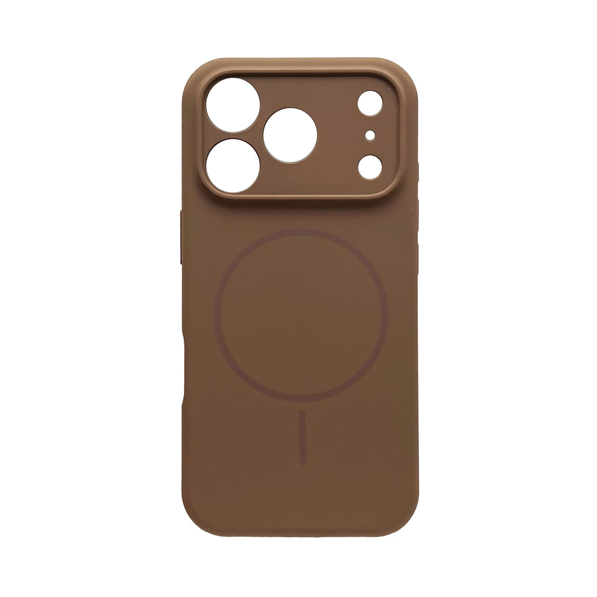 Apple iPhone 17 Pro Case - Brown - Liquid Silicone MagSafe Back Cover