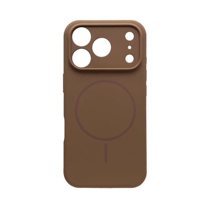 Apple iPhone 17 Pro Case - Brown - Liquid Silicone MagSafe Back Cover