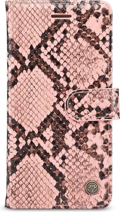 Apple iPhone SE (2020) Hoesje - Roze - Slangen Bookcase