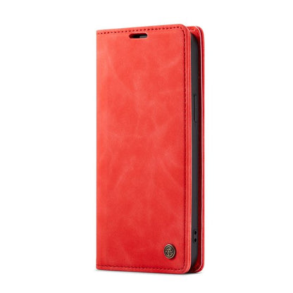 iPhone 14 Case - Crimson Red - Thin Wallet Case