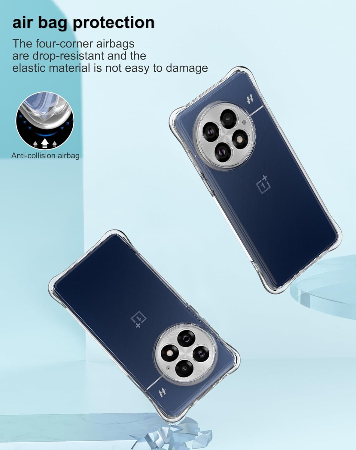 OnePlus 13R Hoesje - Transparant - Anti-Shock Back Cover