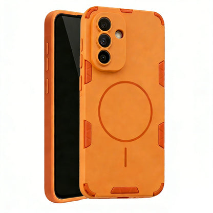Samsung Galaxy A57 Hoesje - Matte Oranje - Frosted Matte Hardcase MagSafe Back Cover