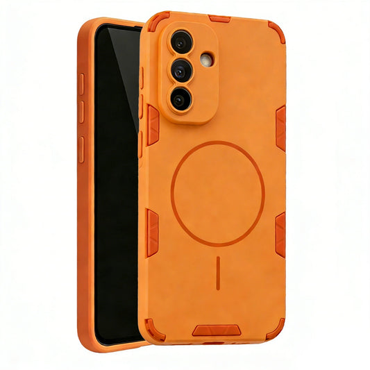 Samsung Galaxy A57 Case - Matte Orange - Frosted Matte Hard Case MagSafe Back Cover