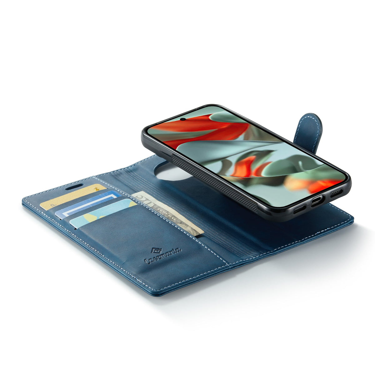 Google Pixel 10 Hoesje - Navy Blue - Luxe 2 in 1 MagSafe Bookcase