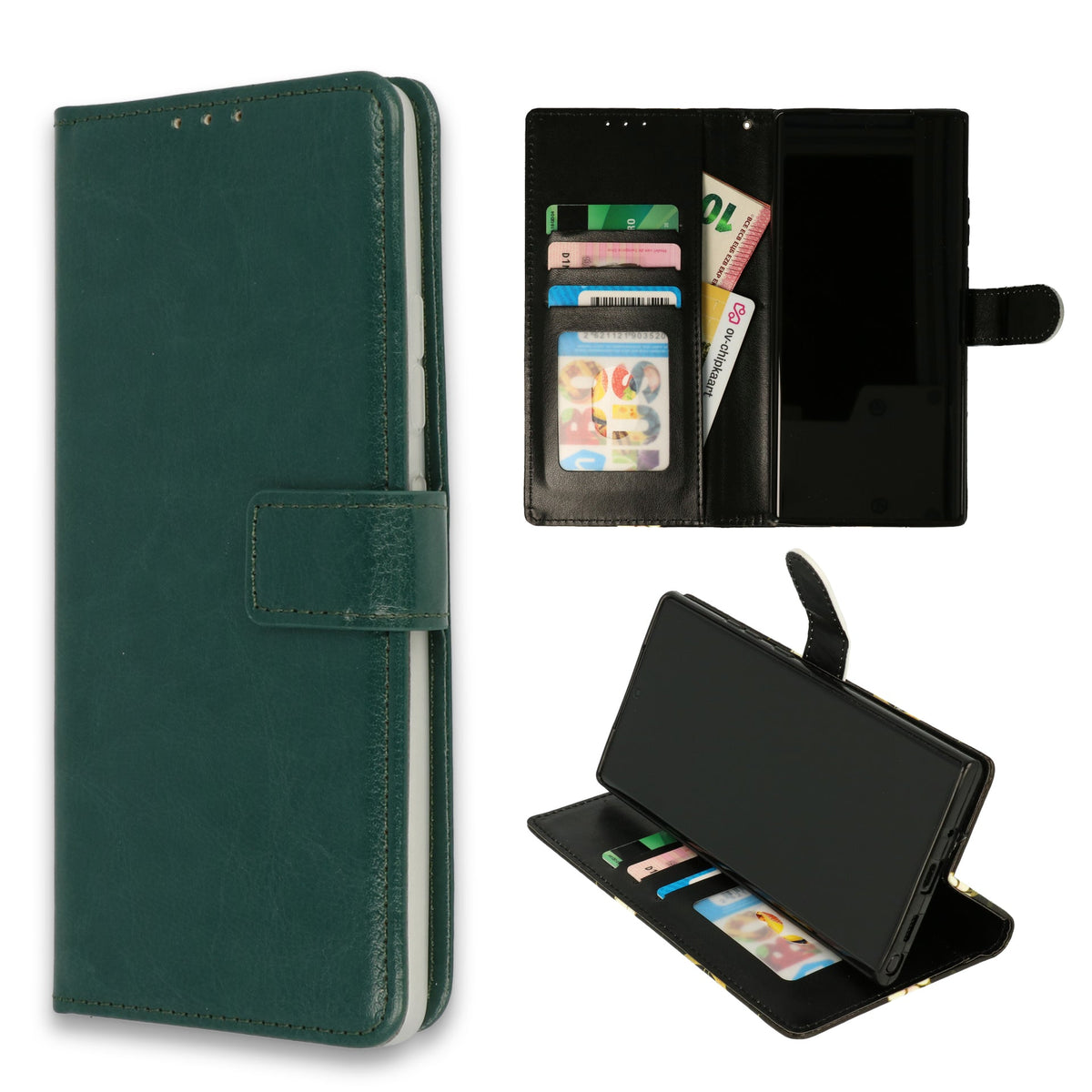 Samsung Galaxy S21 Ultra Hoesje - Groen - Bookcase