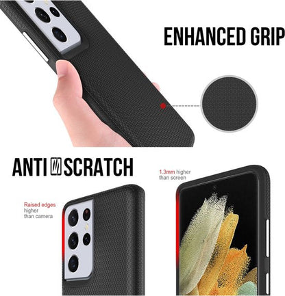 Samsung Galaxy S20 Ultra Hoesje - Zwart - Anti Slip Back Cover