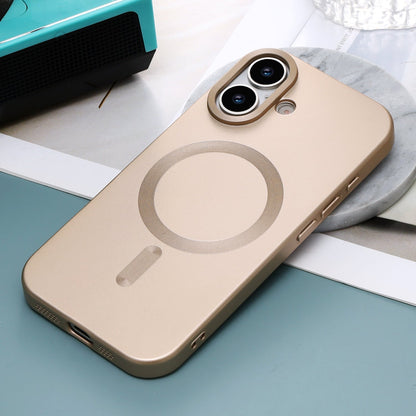 iPhone 17 Hoesje - Goud - Matte Siliconen MagSafe Back Cover